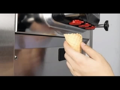 Dọc Tự động Làm sạch Miễn phí Bảy ngày Kem ốc quế Máy làm kem mềm ba chân đế