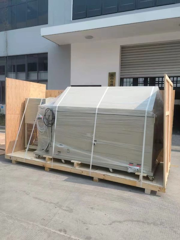 Phòng thí nghiệm Vật liệu PVC Thiết bị kiểm tra môi trường để thử nghiệm phun muối Buồng phun muối 600L