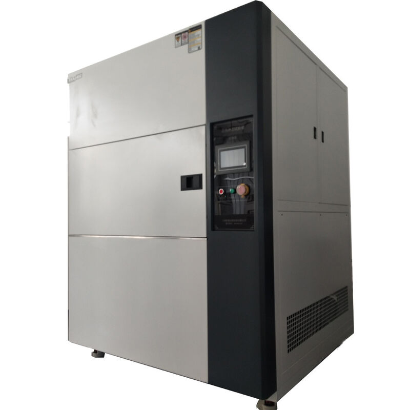 Buồng thử sốc nhiệt ba khoang tùy chỉnh và hiệu suất cao, điều khiển màn hình cảm ứng PLC cho quốc phòng, điện tử, dược phẩm