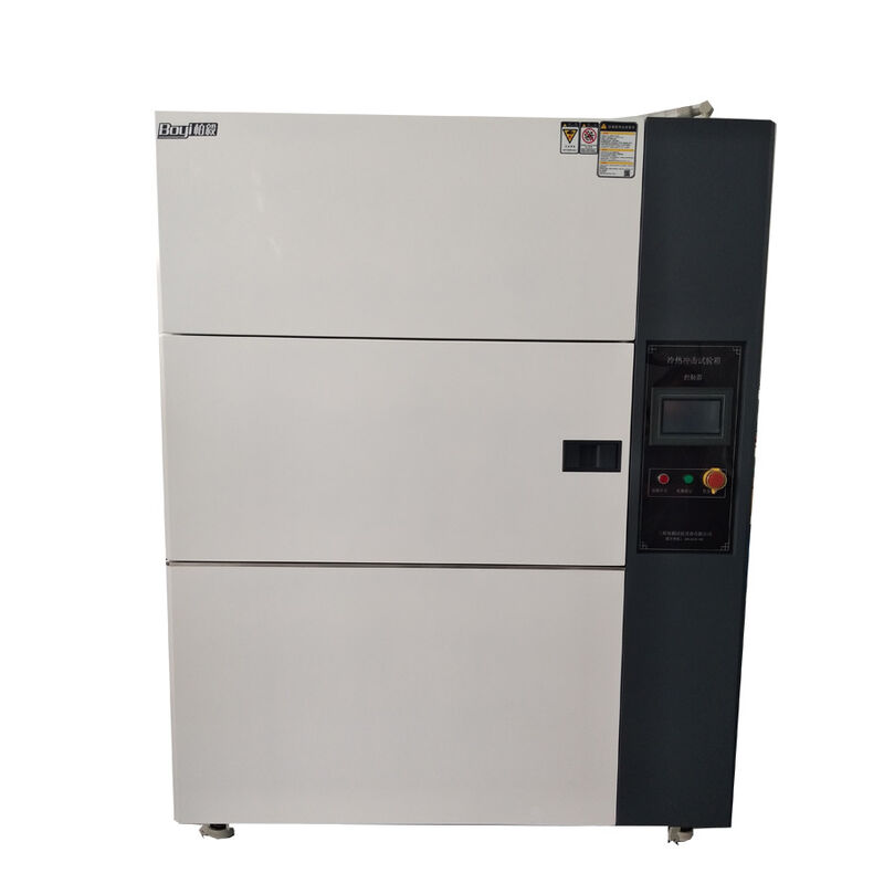 Buồng thử sốc nhiệt ba khoang tùy chỉnh và hiệu suất cao, điều khiển màn hình cảm ứng PLC cho quốc phòng, điện tử, dược phẩm