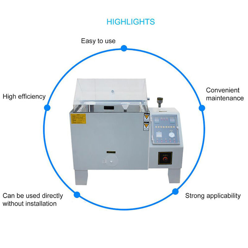 AC220V 50Hz Phòng sương mù muối tùy chỉnh Kích thước Phòng Thử nghiệm ăn mòn phun muối cho kiểm soát và thử nghiệm công nghiệp