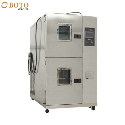 -40C ~ 150C Hai vùng trong môi trường thử nghiệm nhiệt độ cao-thấp xen kẽ Phòng thử nghiệm sốc nhiệt nóng lạnh